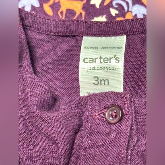 Carters 3 Piece Baby Outfit. Top, Bottoms, and Headband. Size 3 mo’s - Picture 3 of 4